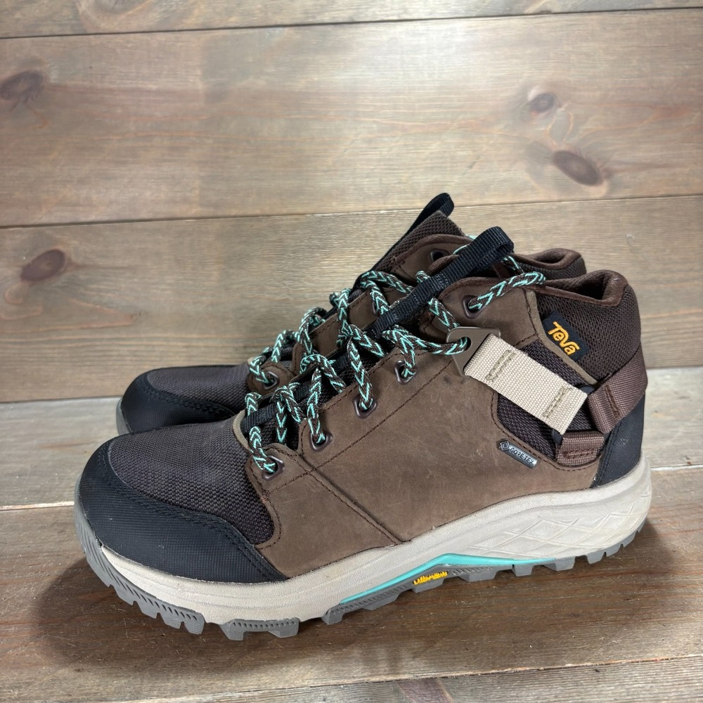 Teva Grandview GTX Womens size 8 shoes Brown Waterproof Leather Lace Up boots